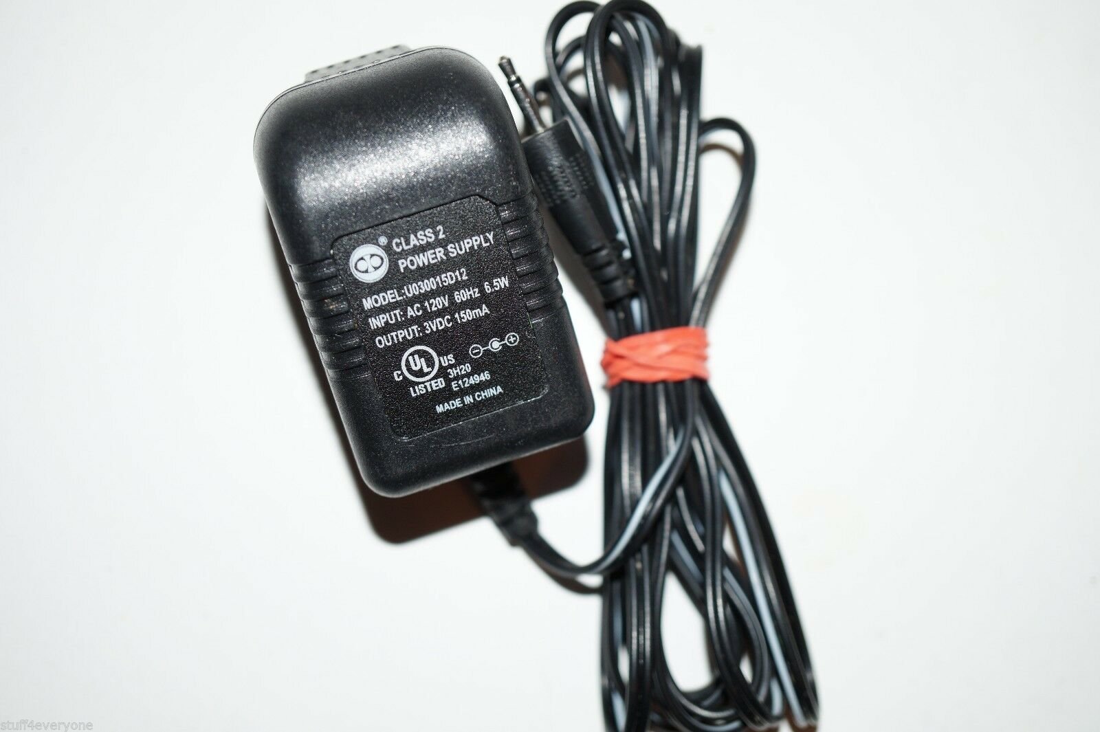 *Brand NEW* U030015D12 3V 150mA AC Adapter Power Supply - Click Image to Close